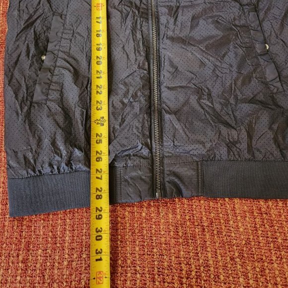 Kappa Windbreaker Jacket Men's Sz L Black Red Hooded Lightweight Retro - Picture 6 of 15